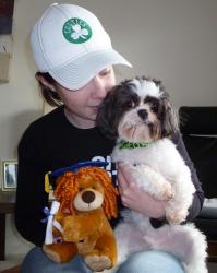 I used to be afraid to be home alone. Now I am confident and calm when Mom's away and I get a special treat to keep me busy -- my Kong! I used to be afraid to be home alone. Now I am confident and calm when Mom's away and I get a special treat to keep me busy -- my Kong!